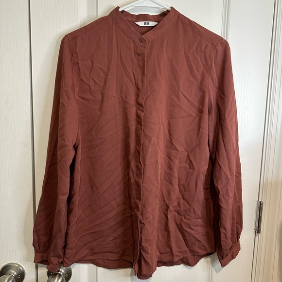 Tops - ‼️FREE‼️ with any purchase! 5lb | Brownish Colored Button Up Blouse